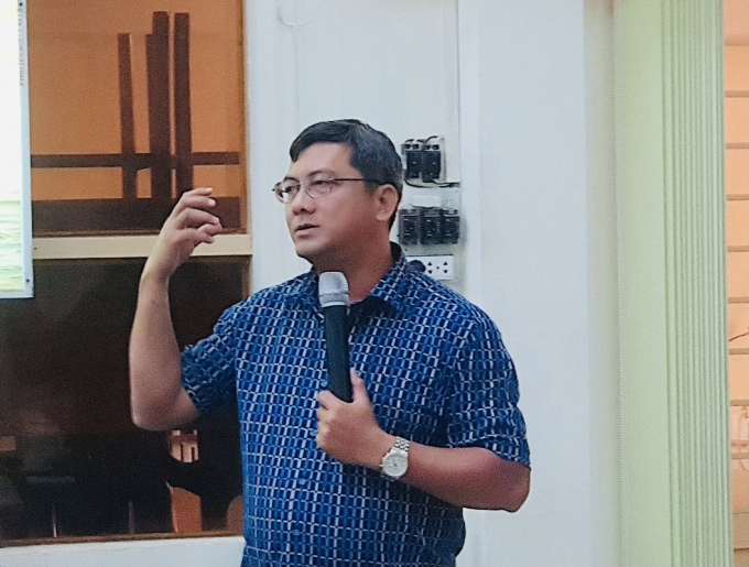 Dr. Tran Minh Hai, Director of Center for Cooperation in Economic Training and Consultancy (School of Agriculture and Rural Development Management Officials Training Unit II). Photo: Le Hoang Vu.