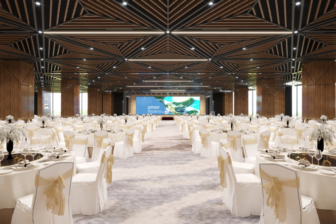 Phòng tiệc gala sang trọng của Flamingo Cát Bà Resorts