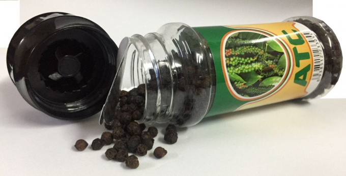 Sản phẩm tiêu đen của công ty An Thắng đạt chuẩn OCOP 3 sao.