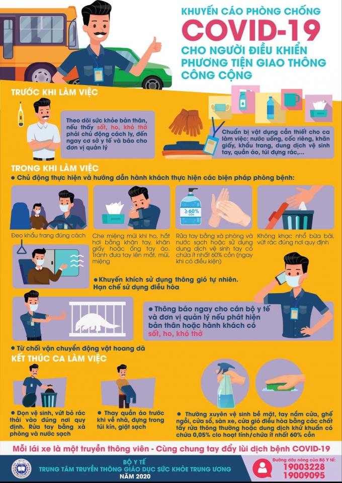 Khuyến cáo từ Bộ Y tế.