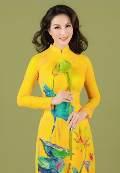 ao-dai-lien-huong-1111_20200304_113.jpg Áo dài của nhà thiết kế Liên Hương. Ảnh: Tuy Hòa.