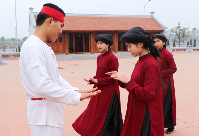 hat-xoan-1-1606_20200401_723.jpg Hát Xoan ngày càng trở thành nét văn hóa đặc sắc trên đất Tổ. Ảnh: CK.