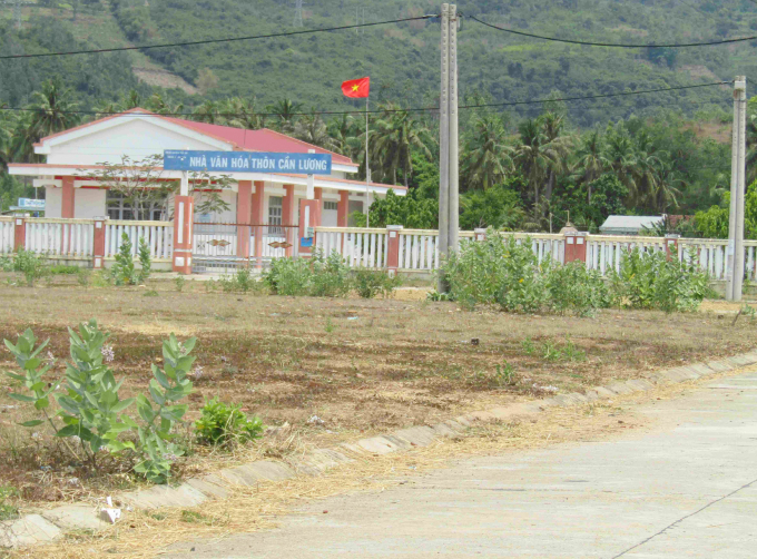 Dự án Hạ tầng kỹ thuật Khu tái định cư Đồng Đèo, thôn Cần Lương, xã An Dân. Ảnh: MB.
