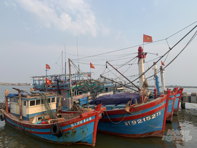 watermark_qt--thieu-nhan-cong-1-1112_20200417_413.jpeg Nhiều tàu cá phải nằm bờ do không có nhân lực đi biển. Ảnh: Công Điền.