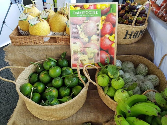 Sản phẩm nông nghiệp hữu cơ của DalatFoodie. Ảnh: dalatfoodie.com. 