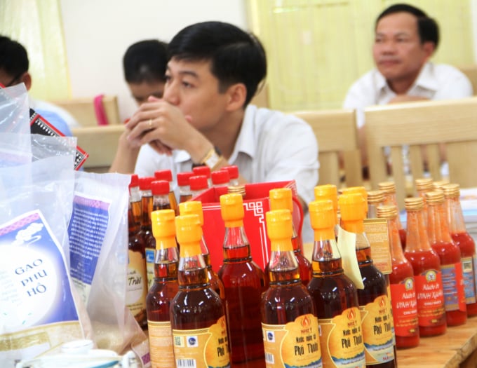 Nhiều sản phẩm được đánh giá, phân hạng sản phẩm OCOP với tiêu chí 3 - 4 sao. Ảnh: T.T.