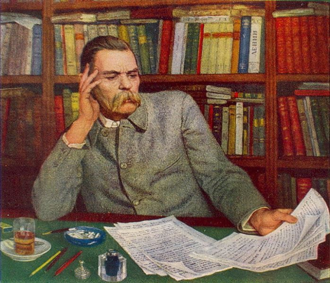 Chân dung văn hào Makxim Gorky.