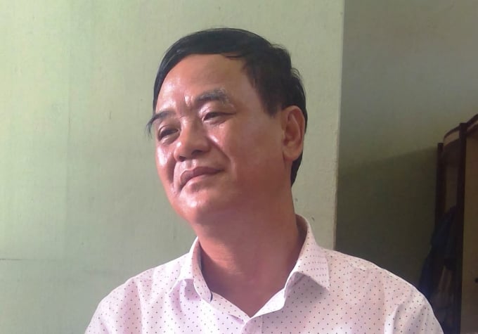 Ông Đường Ngọc Dung, Chủ tịch Công ty TNHH Một thành viên Thủy lợi Phúc Yên. Ảnh: Hoàng Anh.