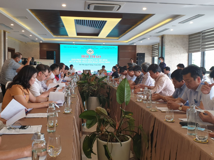 z2064335429752_2ae6c14e2f5e227776308a1ef28cbdbb-1552_20200907_951.jpg Hội thảo bàn giải pháp nhân rộng các mô hình xử lý nước thải sinh hoạt. Ảnh: Thanh Nga.