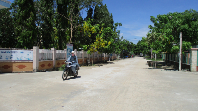 Cơ sở hạ tầng huyện Duy Xuyên ngày càng được đầu tư, nâng cấp hoàn thiện hơn. Ảnh: L.K.