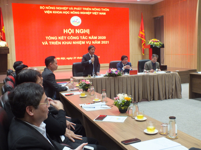 Các đơn vị thuộc Bộ NN-PTNT đánh giá cao vai trò của VAAS trong công tác phối hợp, chỉ đạo sản xuất. Ảnh: Lê Bền