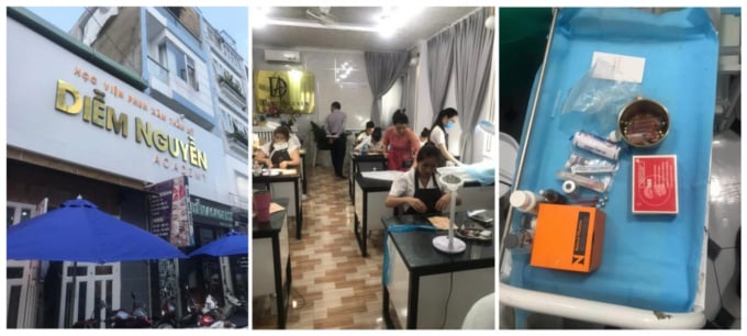 Một cơ sở đào tạo phun, xăm và phẫu thuật thẩm mỹ trái phép trên địa bàn Thành phố Thủ Đức.