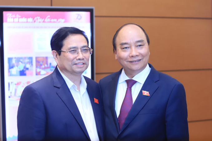 nguyen-xuan-phuc-pham-minh-chinh-1649_20210404_95.jpeg Ông Nguyễn Xuân Phúc (phải) và ông Phạm Minh Chính.