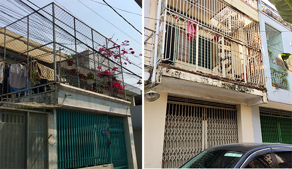 Khi xảy ra hỏa hoạn, những căn nhà như những chiếc lồng sắt kiên cố như thế này sẽ nhốt các nạn nhân gây khó khăn cho các lực lượng cứu hỏa và cứu người rất khó khăn và có thể  đành bất lực. Ảnh: MV.