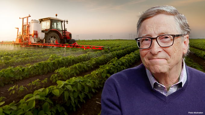 bill-gates-1127_20210414_575.jpg Việc mua gom nhiều đất nông nghiệp của ông Bill Gates hiện vẫn chưa được công khai mục đích. Ảnh: Getty