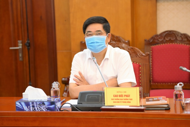 cao-duc-phat-1724_20210610_374.jpg Phó Trưởng Ban Thường trực Ban Kinh tế Trung ương Cao Đức Phát. Ảnh: Ban KTTƯ.