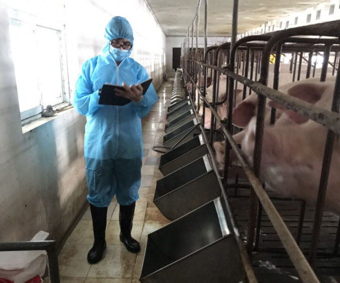 Cộng tác viên Lê Như Cương trong một lần đi thực tế viết bài cộng tác cho Báo Nông nghiệp Việt Nam. Ảnh: TGCC.