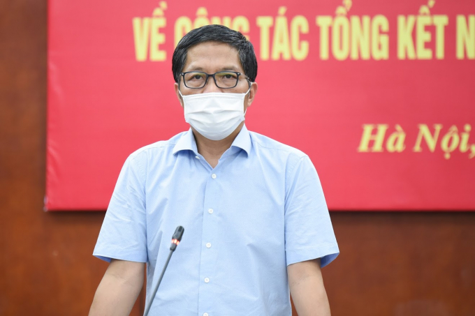 Politburo member, Head of the Central Economic Commission Tran Tuan Anh worked with the MARD Party Committee. Photo: Tung Dinh.
