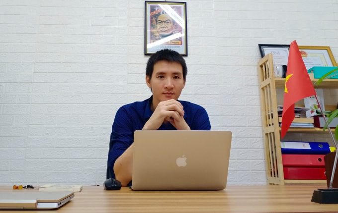 Cao Nhật Anh Tú, Giám đốc công ty Cổ phần Vifarm. Ảnh: Hồng Thủy.
