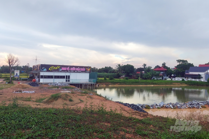 Công trình xây dựng trái phép tại thôn 1, Thiên Trường, xã Thọ Lập (huyện Thọ Xuân). Ảnh: VD.