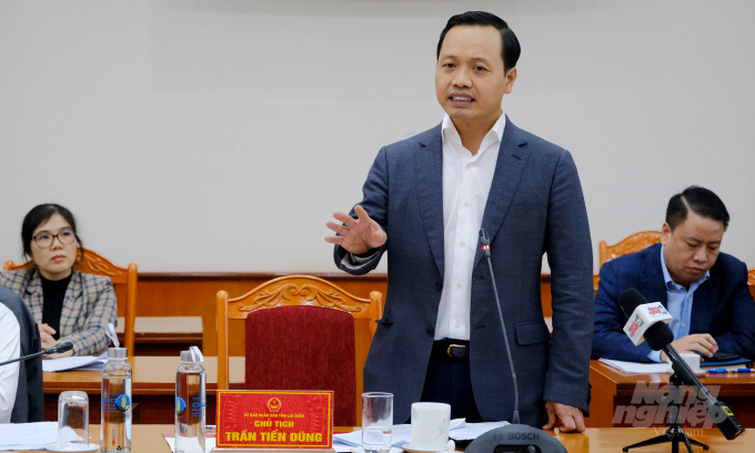 Mr. Tran Tien Dung, Chairman of Lai Chau People's Committee. Photo: Bao Thang.