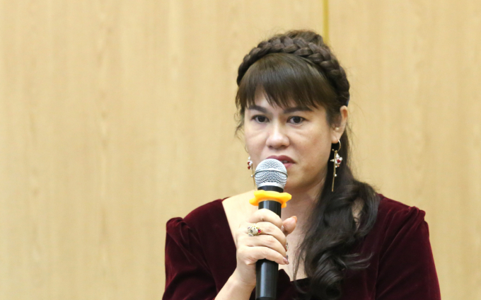 Bà Bùi Thị Hạnh Hiếu - Tổng Giám đốc Công ty CP Kinh doanh chế biến nông sản Bảo Minh. Ảnh: Minh Phúc.