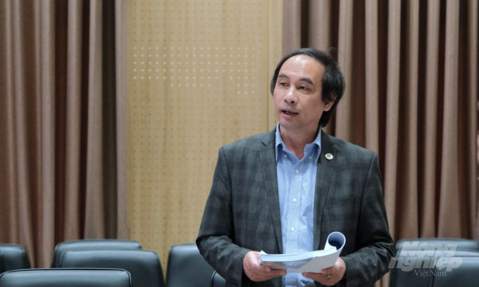 PGS.TS Đào Thế Anh, Phó Giám đốc Viện Khoa học Nông nghiệp Việt Nam nhấn mạnh đến tầm quan trọng của nông nghiệp sinh thái. Ảnh: Bảo Thắng.