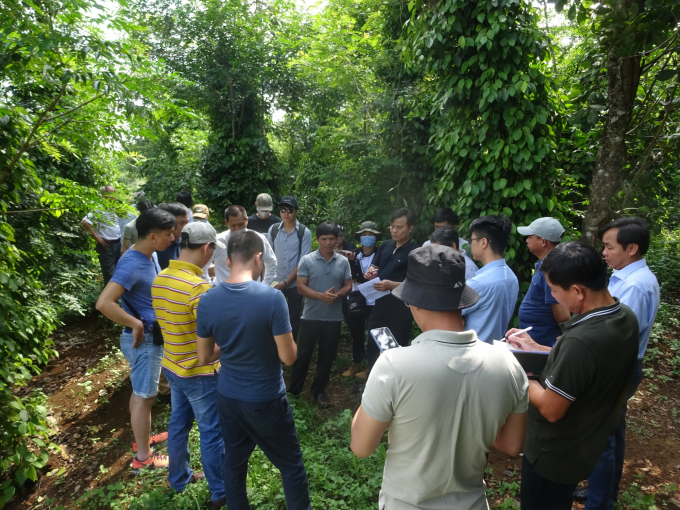 Tập huấn phổ biến về canh tác hồ tiêu bền vững. Ảnh: Đăng Lâm.
