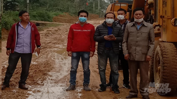 Sau phản ánh của Báo Nông nghiệp Việt Nam, TCT 36 đã giải quyết cơ bản công nợ cho các nhà cung cấp vật tư, vật liệu, xe máy thiết bị thi công và một số đội nhân công địa phương. Ảnh: Thanh Nga.