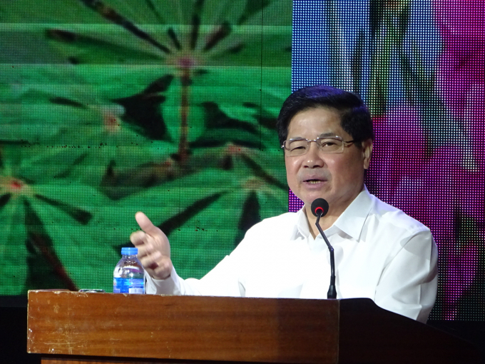 MARD Deputy Minister Le Quoc Doanh speaks at the conference. Photo: Minh Quy.