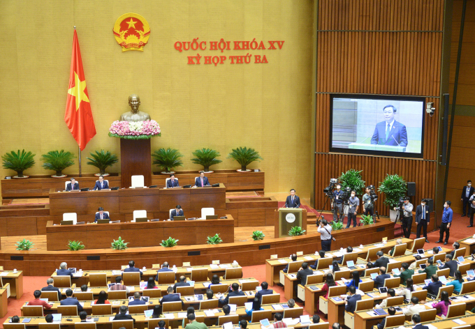 Kỳ họp thứ 3, Quốc hội khóa XV khai mạc sáng 23/5. Ảnh: Quốc hội.