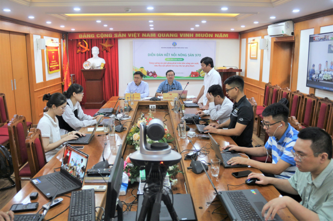 img_0001-1613_20220608_791.jpg Diễn đàn 'Tăng cường các giải pháp phát triển bền vững sản xuất, tiêu thụ sản phẩm trái cây chủ lực phía Nam' ngày 8/6. Ảnh: Phạm Hiếu.