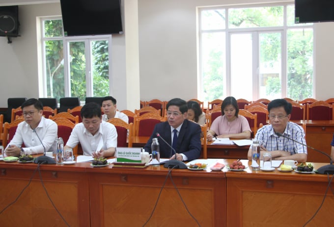 Deputy Minister of Agriculture and Rural Development Le Quoc Doanh said that Vietnam’s agriculture required support in terms of advanced technology and equipment for sustainable and environmentally-friendly development. Photo: Linh Linh.