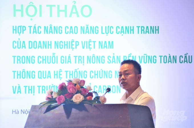 watermark_img_0012-1602_20220628_797.jpg Ông Nguyễn Đức Trường cho rằng, ngành nông nghiệp Việt Nam cần ứng dụng những phương pháp, công nghệ mới trong sản xuất để giảm phát thải khí nhà kính. Ảnh: Phạm Hiếu.