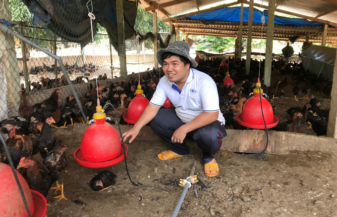 Trong thời điểm chăn nuôi gia cầm lâm cảnh khó khăn như hiện nay, việc an toàn dịch bệnh cho đàn gia cầm là cách để giảm giá thành sản phẩm. Ảnh: V.Đ.T.