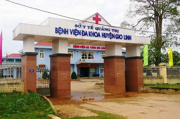 Bệnh viện huyện Gio Linh, nơi xảy ra vụ việc