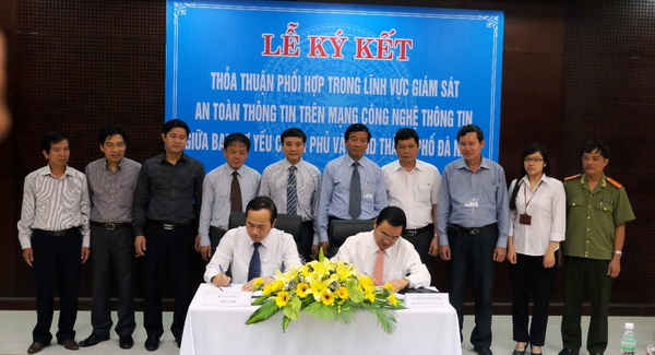 Lễ ký kết phối hợp về tăng cường an ninh mạng giữa UBND TP Đà Nẵng và Ban cơ yếu Chính phủ