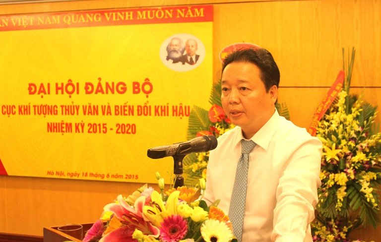 Thứ trưởng Trần Hồng Hà phát biểu chỉ đạo Đại hội.
