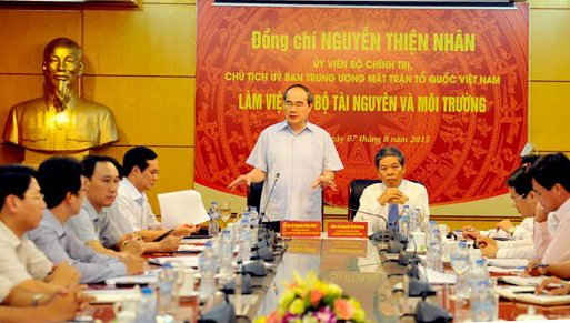 Toàn cảnh buổi làm việc 