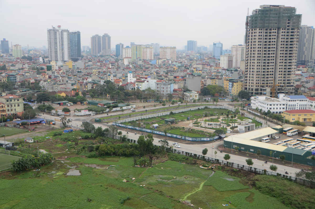 Tình trạng được giao đất nhưng chậm triển khai vẫn xảy ra ở nhiều dự án. Ảnh: Hoàng Minh