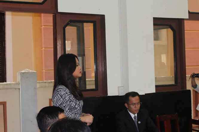 Đại diện Tân Hiệp Phát tại  phiên tòa