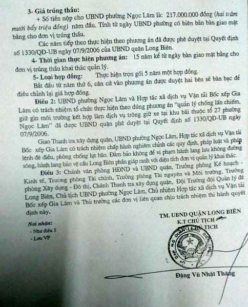 phương án được phê duyệt
