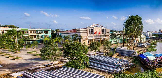 . Khu đất gần 4.000m2 tọa lạc tại vị trí đắc địa nhất thị xã Long Mỹ - đây cũng chính là hạt nhân phát triển đô thị từ xưa đến nay