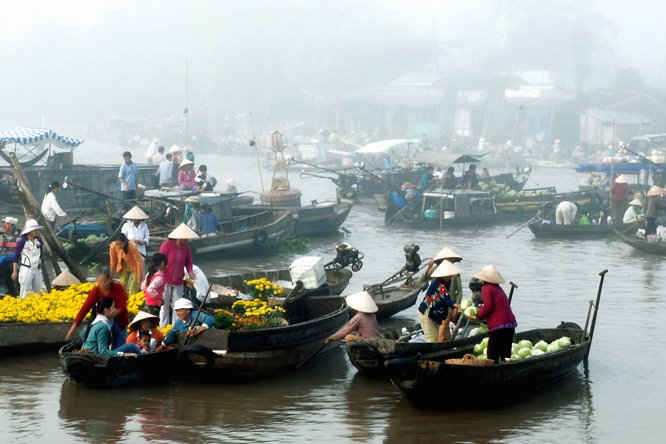 Chợ nổi Cái Răng Cần Thơ