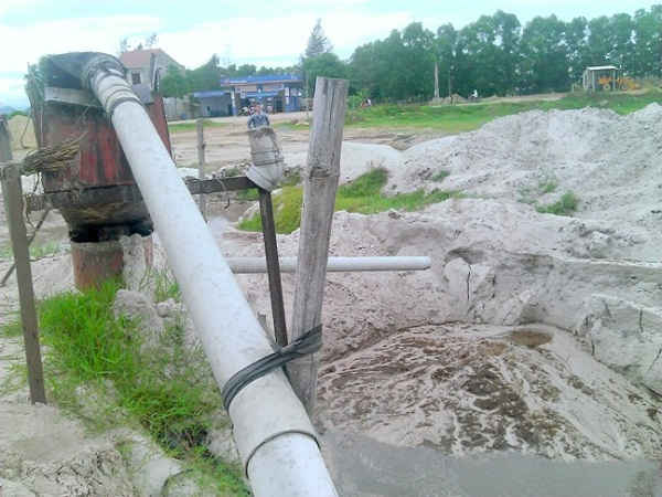 Hệ thống lộc cát sạch trước khi được vận chuyển đi tiêu thu