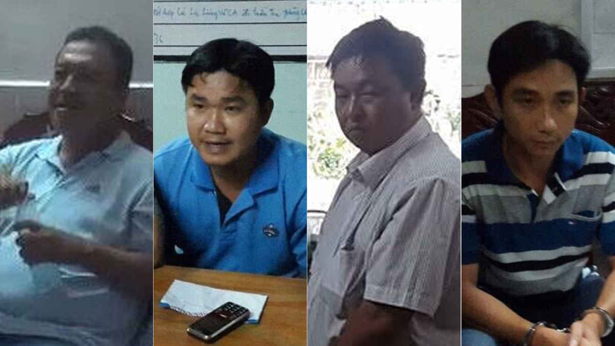 3 cán bộ thanh tra giao thông của Sở GTVT TP.Cần Thơ và cò nhận tiền “bảo kê” bị cảnh sát bắt về hành vi “bảo kê”.