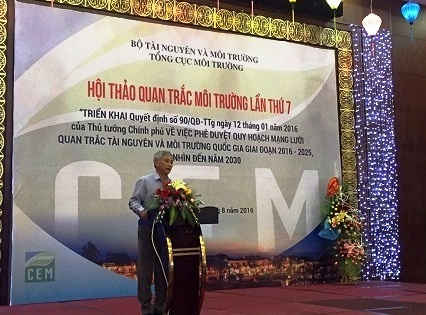 Ông Hoàng Dương Tùng - Phó Tổng cục trưởng Tổng cục Môi trường chủ trì Hội thảo