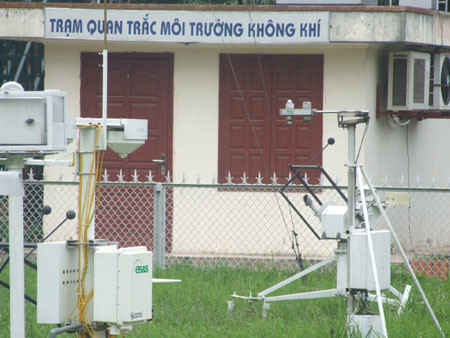 Một trạm quan trắc không khí