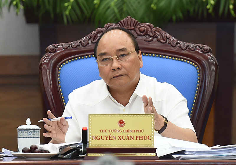Thủ tướng Nguyễn Xuân Phúc kết luận phần thảo luận kinh tế-xã hội tại phiên họp Chính phủ thường kỳ tháng 8/2016. Ảnh: VGP/Quang Hiếu