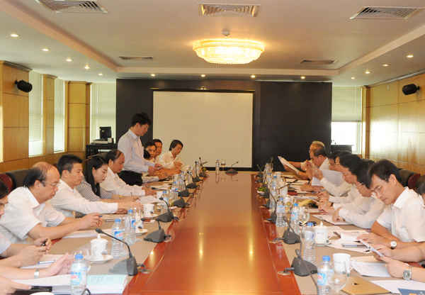 Quanh cảnh buổi làm việc chiều 28/9